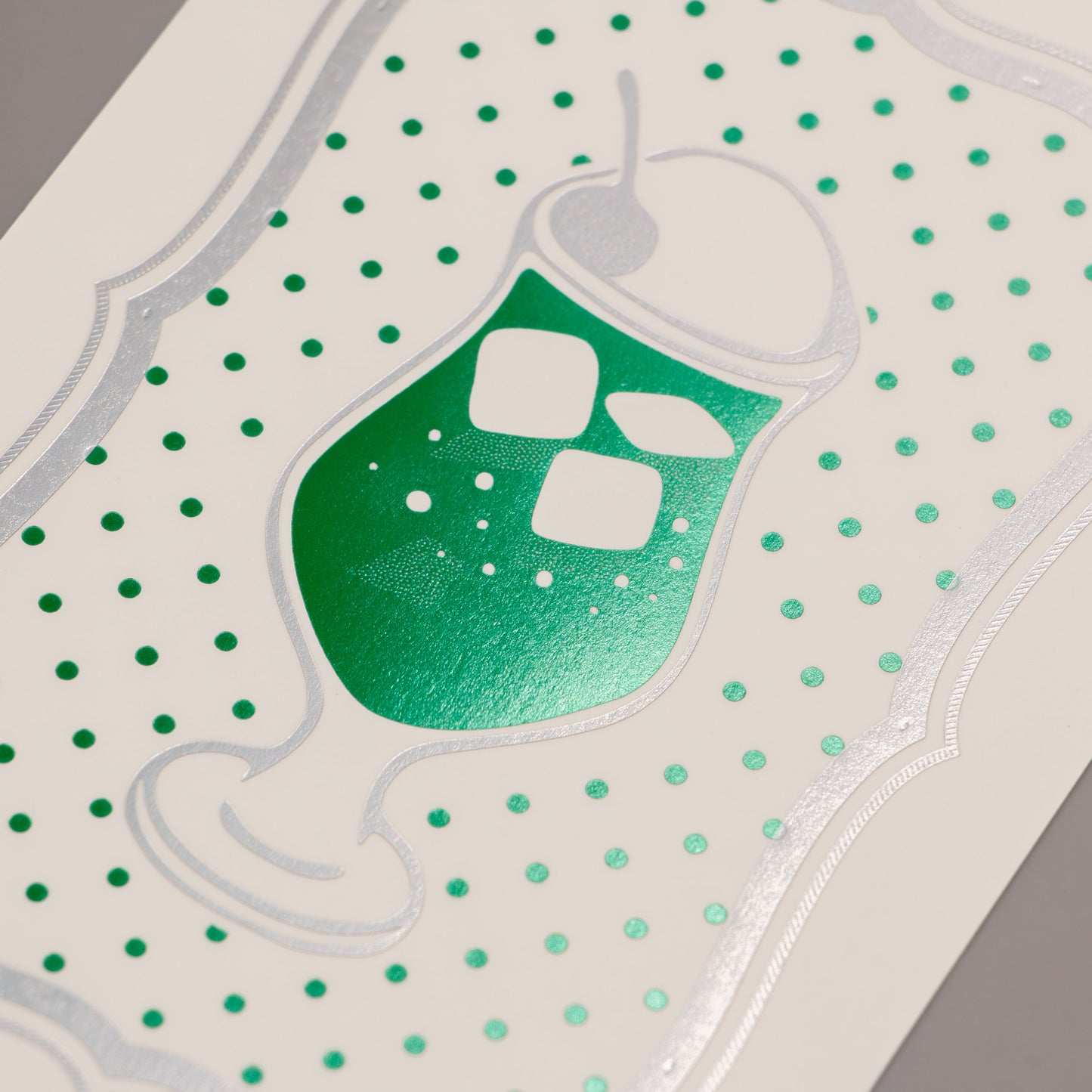 Cafe Nijirodo Cream Soda Postcard Frame "Melon"