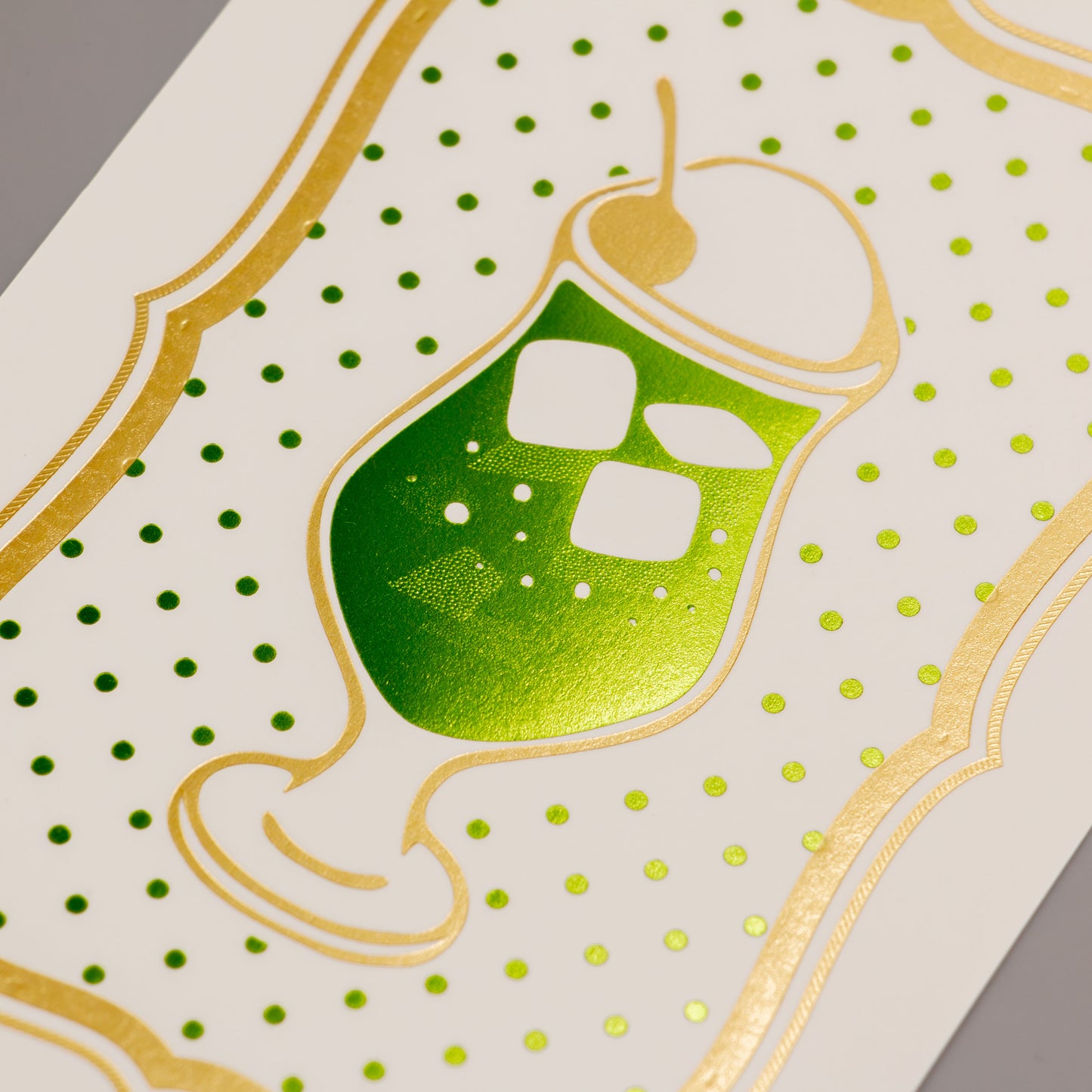 喫茶にじいろ堂 クリームソーダ ポストカード フレーム「キウイ」