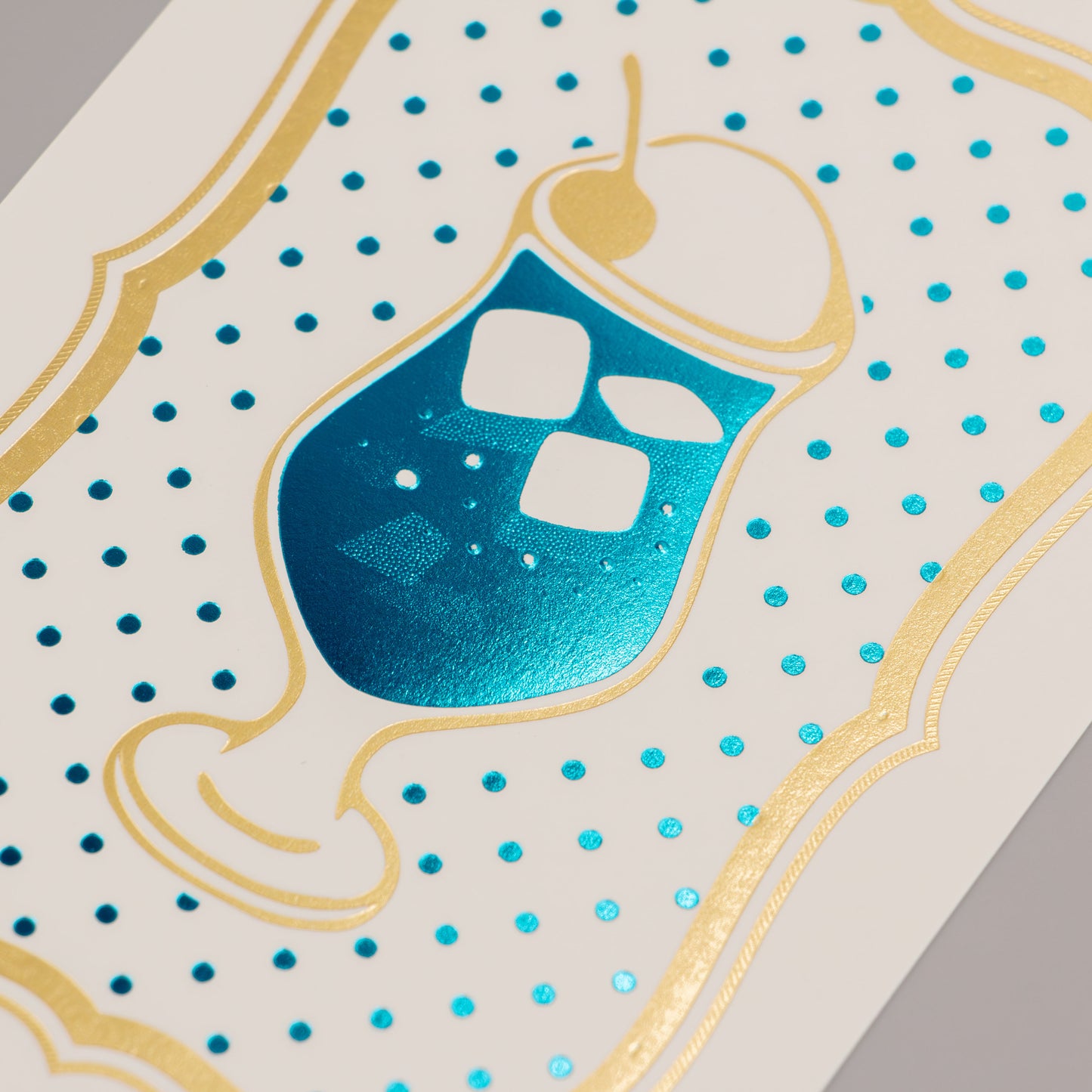 Cafe Nijirodo Cream Soda Postcard Frame "Blue Hawaii"