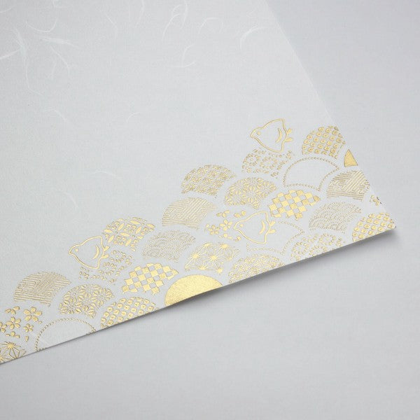 テーブルウェア 御膳敷紙 「小紋青海波」