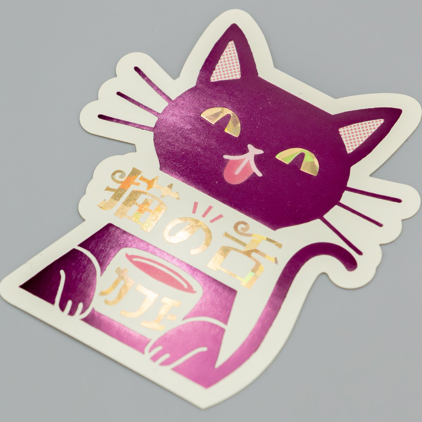 オビワン ステッカー「猫の舌カフェー」