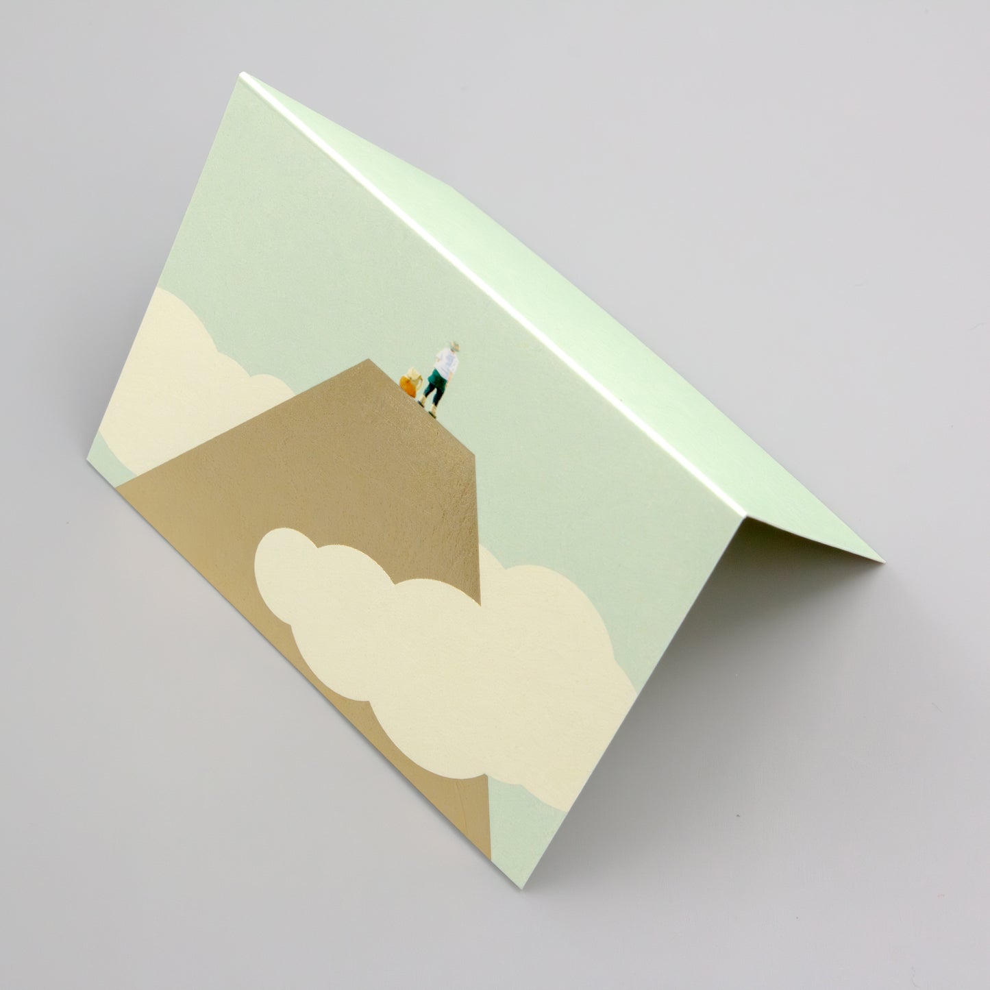 Yamasanka 山のメッセージカード 「登山者」