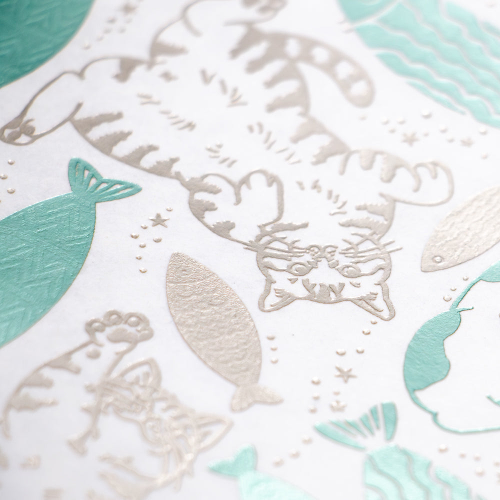 Cat Art Collection ブックカバー 「fish」