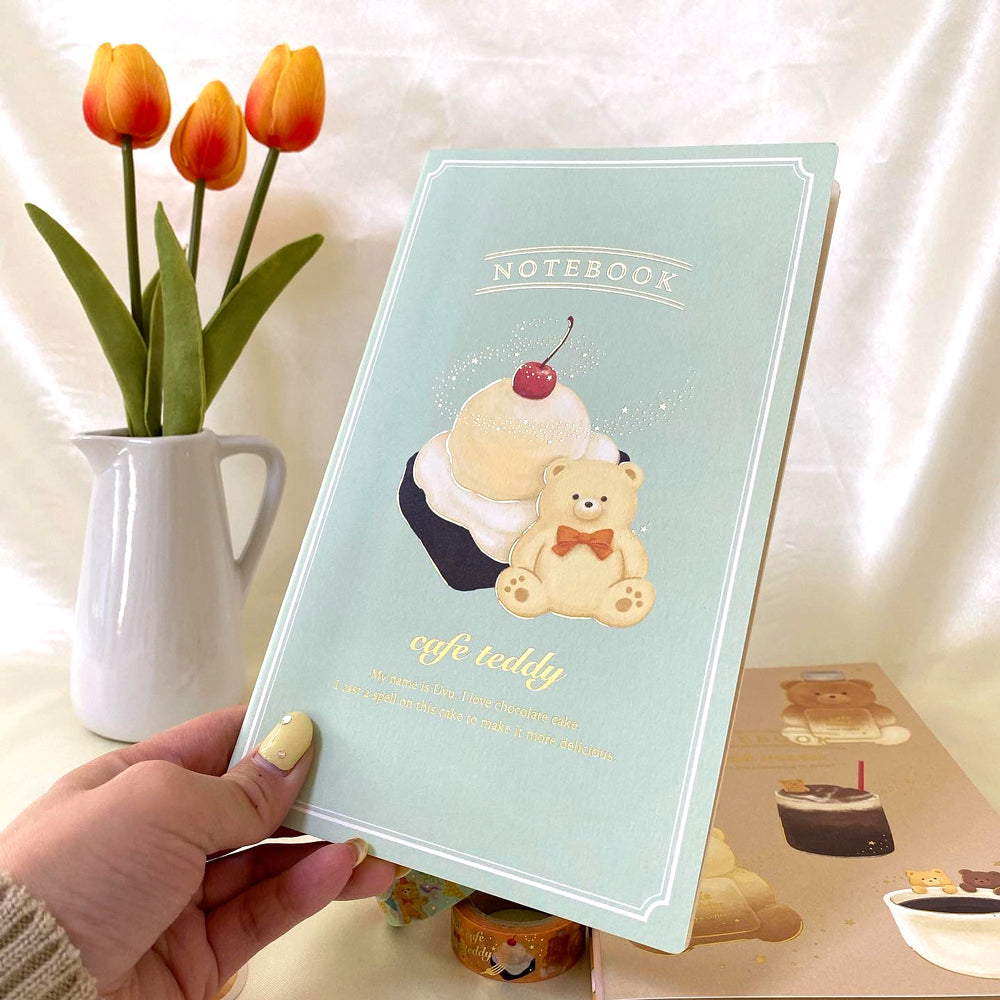 cafe teddy A5スリムノート 「ケーキ」