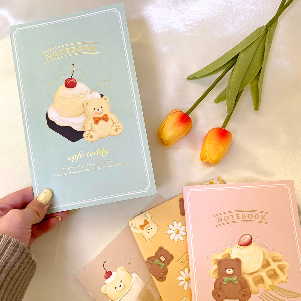 cafe teddy A5スリムノート 「ケーキ」