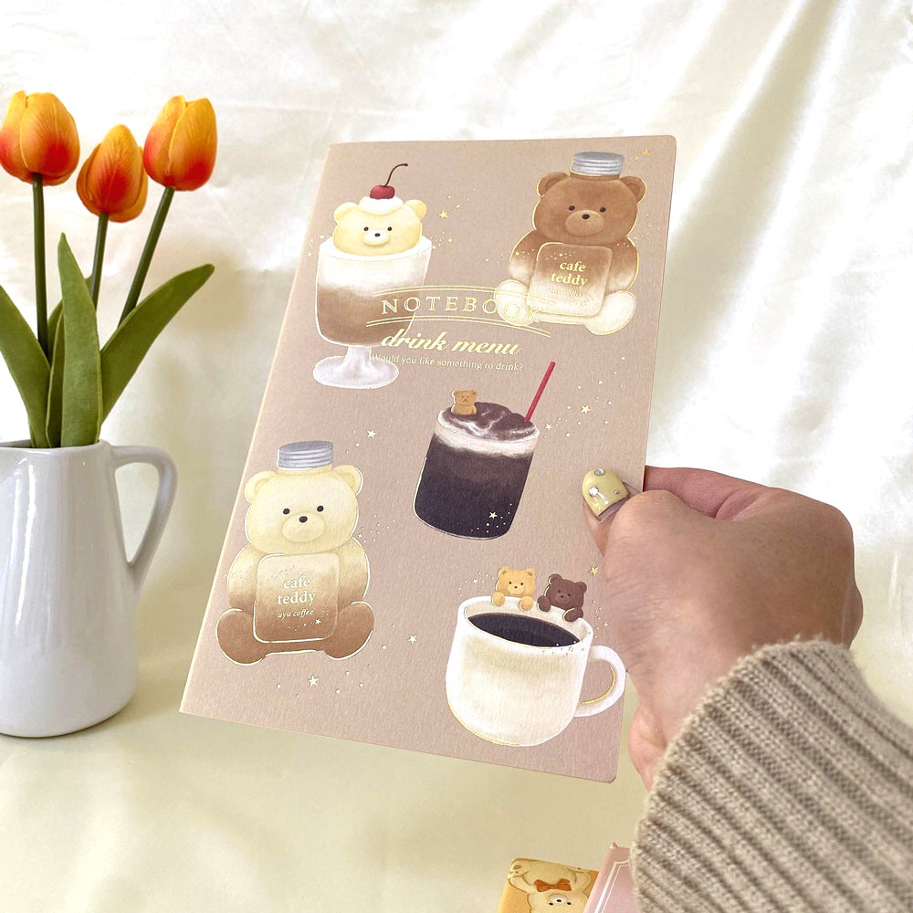 cafe teddy A5スリムノート 「ドリンク」