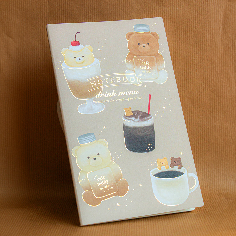 cafe teddy A5スリムノート 「ドリンク」