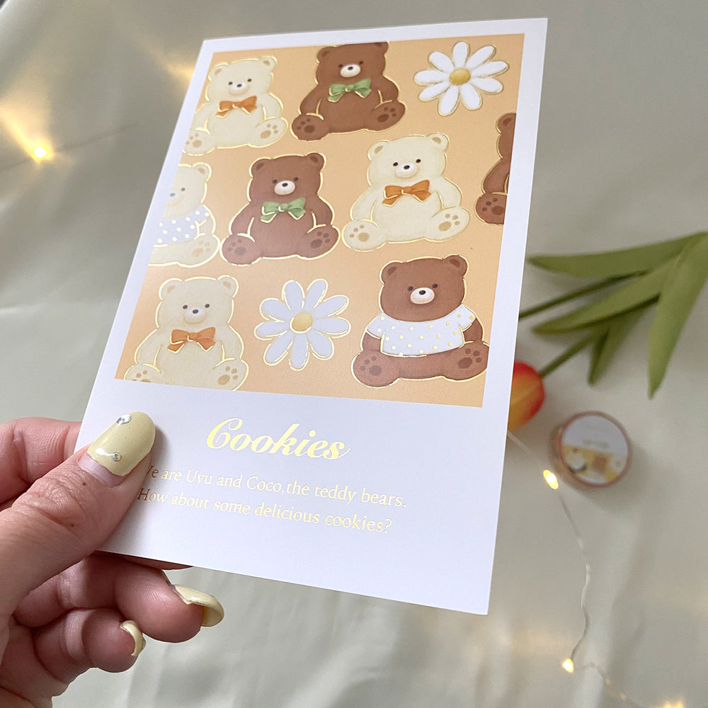 cafe teddy ポストカード 「クッキー」
