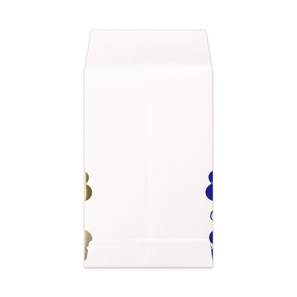 箔ぽち袋 縁起物ならべ 「瓢箪・鈴」