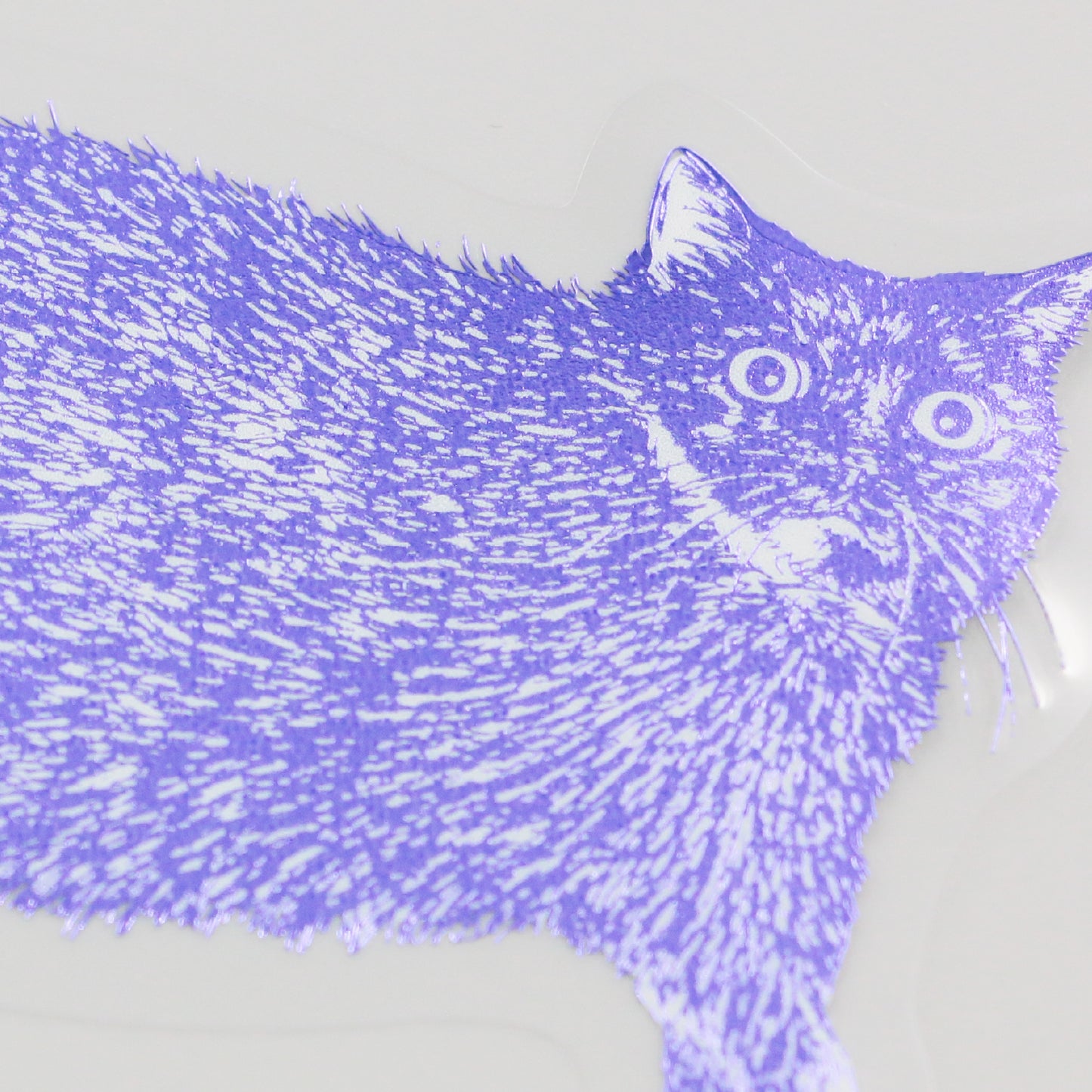 Cat Art Collection クリアダイカットステッカー「しずく」