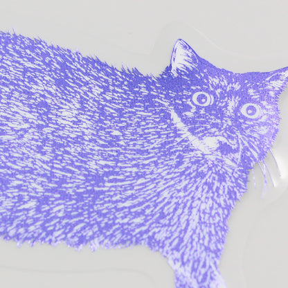 Cat Art Collection クリアダイカットステッカー「しずく」