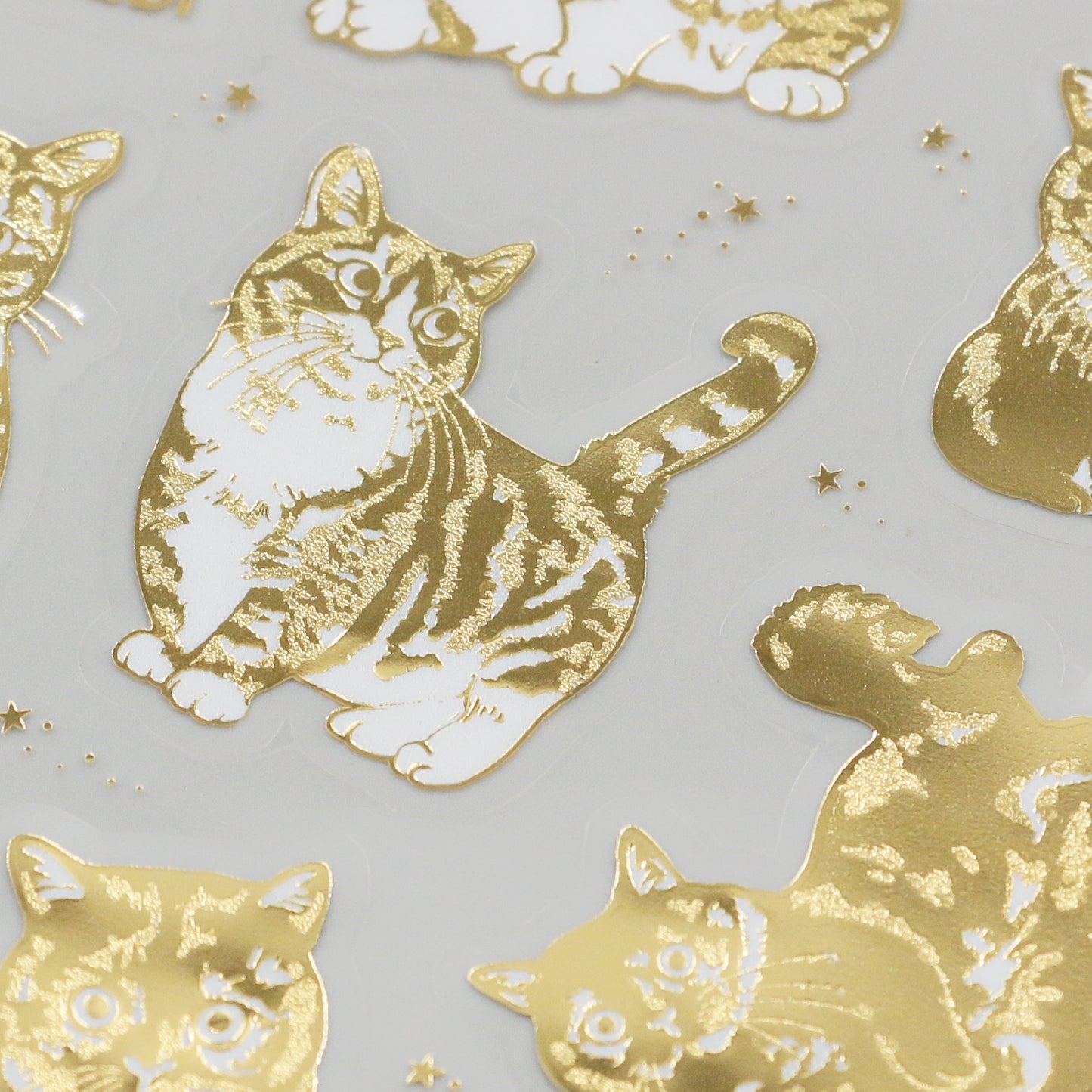 Cat Art Collection Clear Sheet Stickers - Hinata Shizuwara