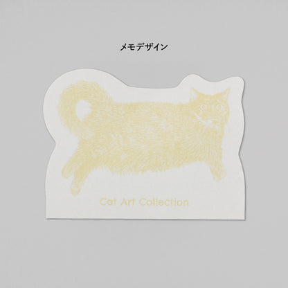 Cat Art Collection ダイカットメモ「しずく」