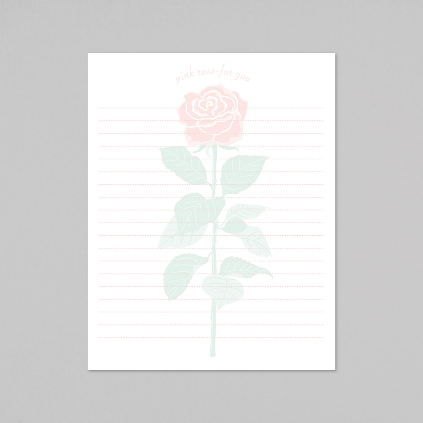 Hakuoshi Botanical レターセット 「バラ」