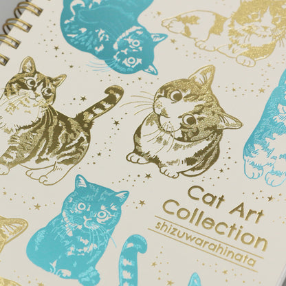 貓咪藝術收藏 B6線圈筆記本「SHIZUWARA HINATA 漫畫風」