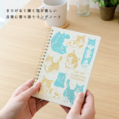 貓咪藝術收藏 B6線圈筆記本「SHIZUWARA HINATA 漫畫風」