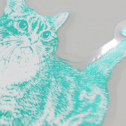 Cat Art Collection クリアダイカットステッカー「わらび」