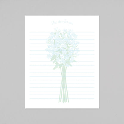 Hakuoshi Botanical レターセット 「ブルースター」