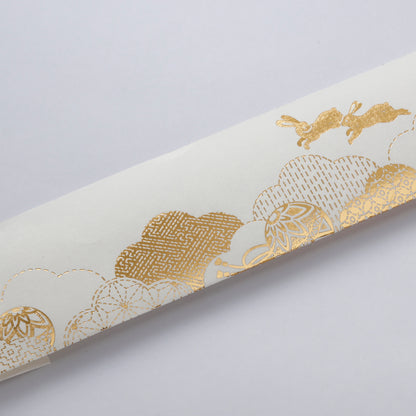 テーブルウェア 箔押し祝箸 「毬うさぎ」