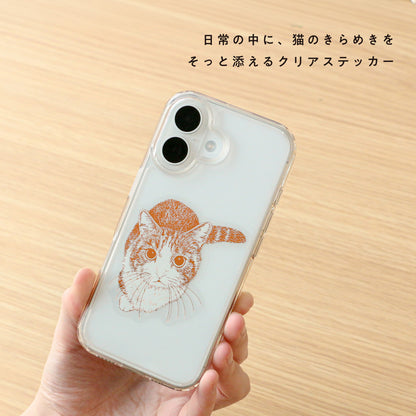 Cat Art Collection クリアダイカットステッカー「ひなた」