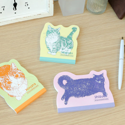 Cat Art Collection ダイカットメモ「ひなた」