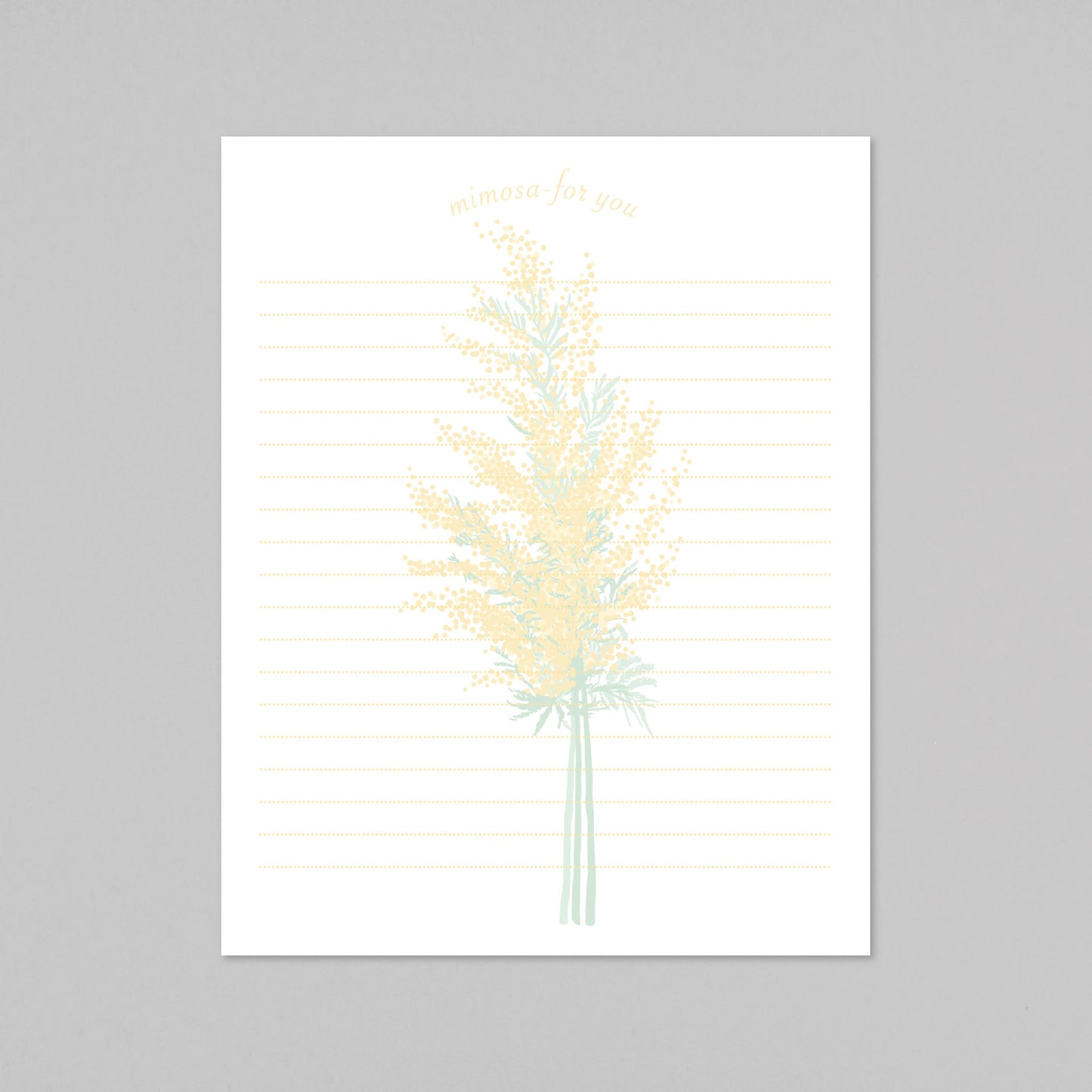 Hakuoshi Botanical レターセット 「ミモザ」