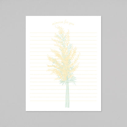 Hakuoshi Botanical レターセット 「ミモザ」