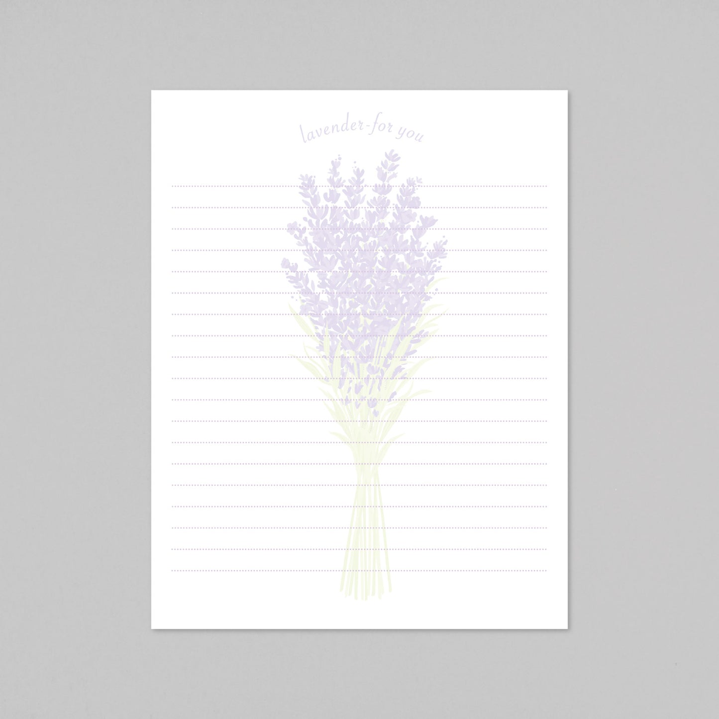 Hakuoshi Botanical レターセット 「ラベンダー」