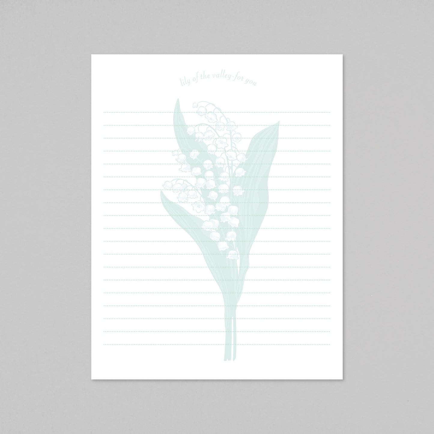 Hakuoshi Botanical レターセット 「スズラン」