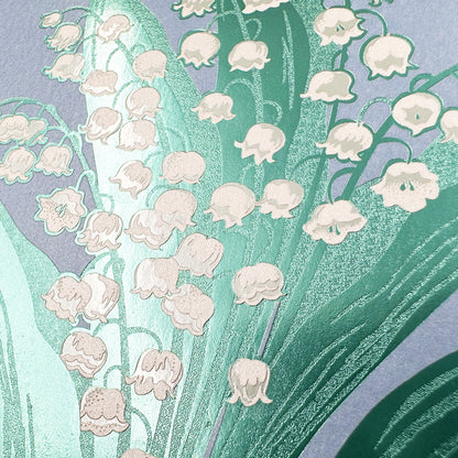 Hakuoshi Botanical Postcard "Lily of the Valley"
