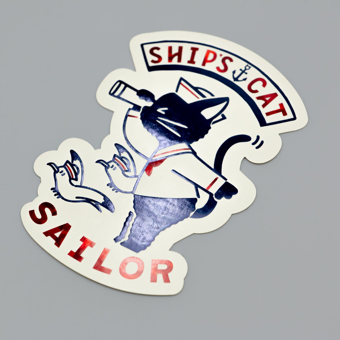 オビワン　ステッカー「SHIP'S CAT」