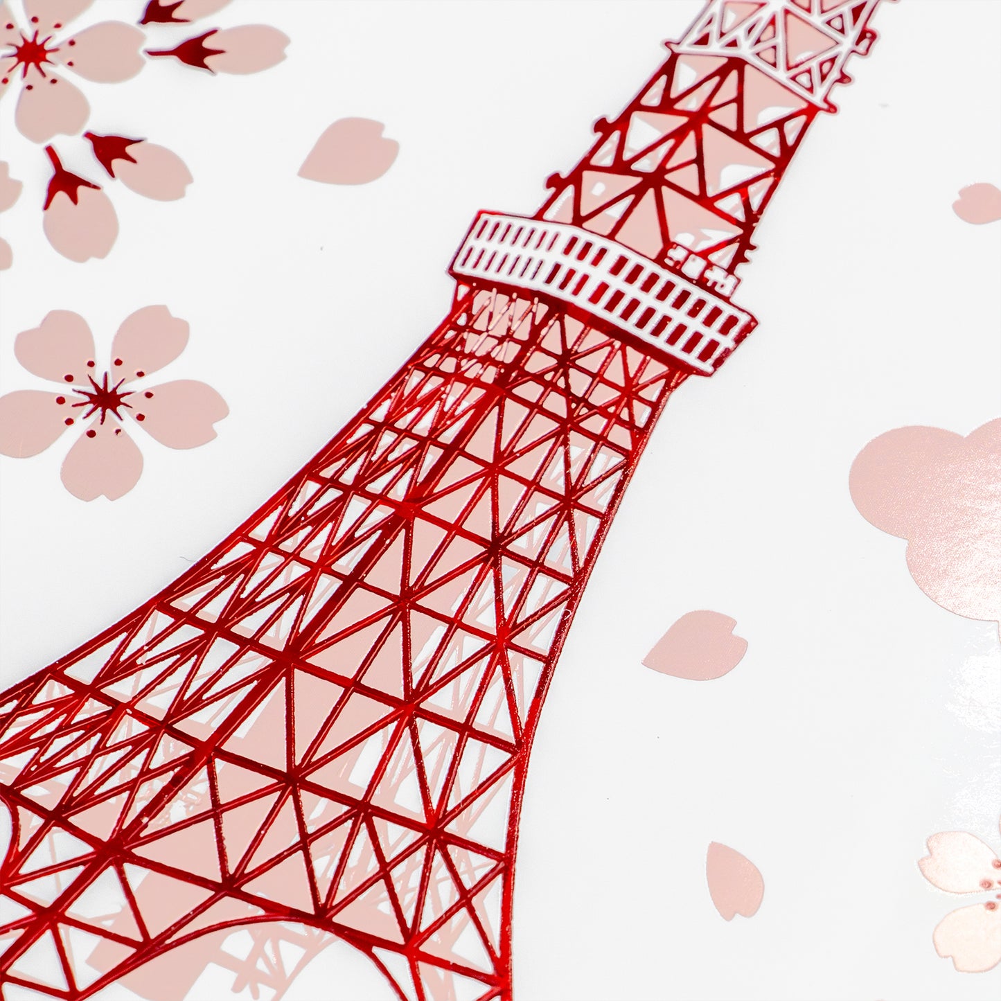 日本名所シリーズ 東京タワーポストカード 「桜」
