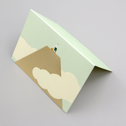 Yamasanka 山のメッセージカード 「登山者」