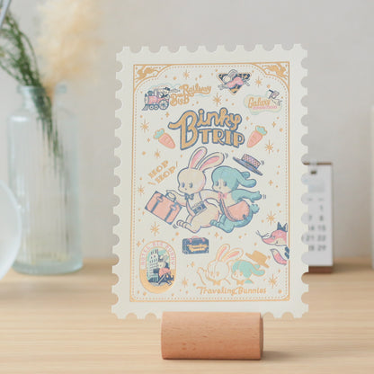 オビワン 切手型ポストカード「Binky TRIP」