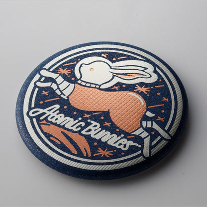 オビワン 箔押しマグネット「Atomic Bunnies」