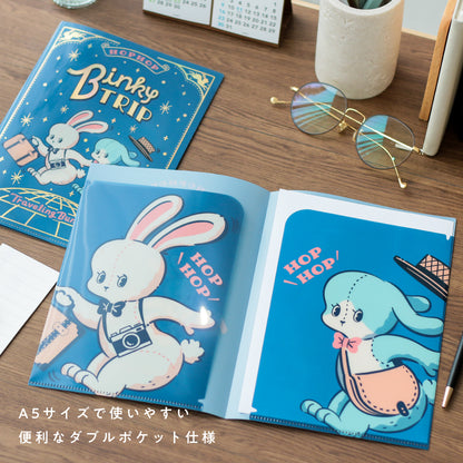オビワン A5ダブルポケットクリアファイル「Binky TRIP」