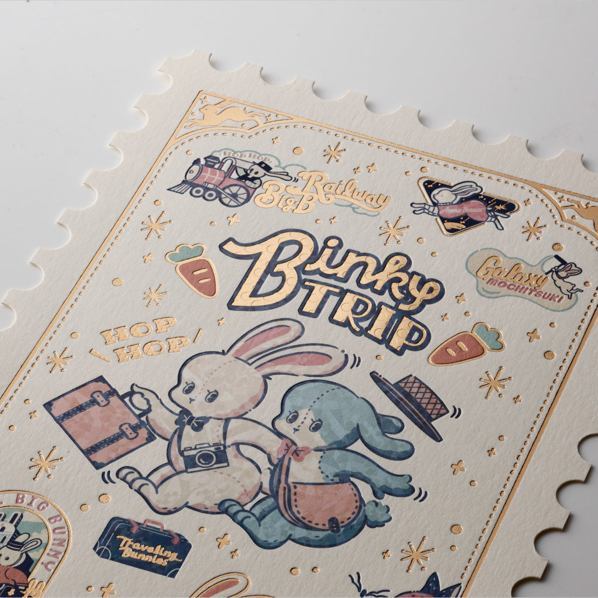 オビワン 切手型ポストカード「Binky TRIP」