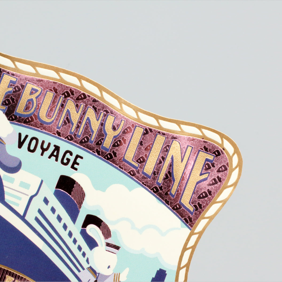オビワン ステッカー「BLUE BUNNY LINE」