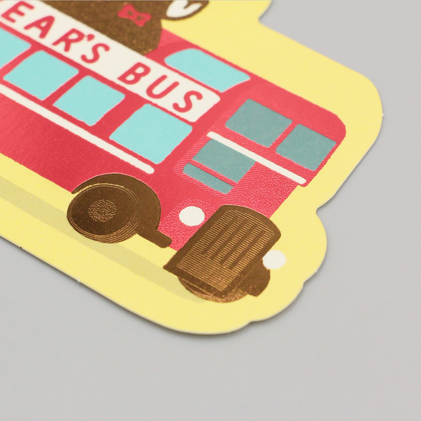 オビワン ダイカットポストカード「BUS TOURS」