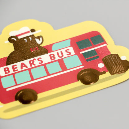 オビワン　ステッカー「BUS TOURS」