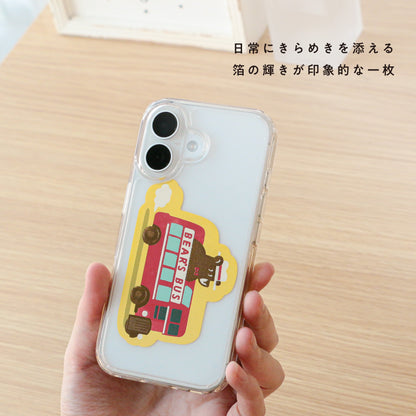 オビワン　ステッカー「BUS TOURS」