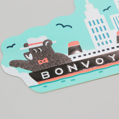 オビワン　ステッカー「SHIPS TOURS」