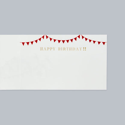 Birthday Card バースデーカードセット 「12羽のパーティーじたく」