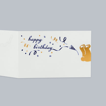 Birthday Card バースデーカードセット 「クマとクラッカー」
