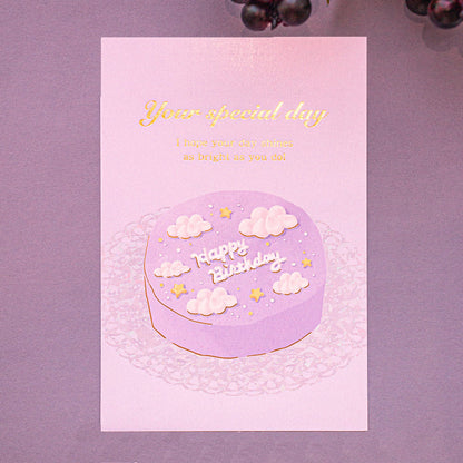 Birthday Card バースデーカード 「パープル」