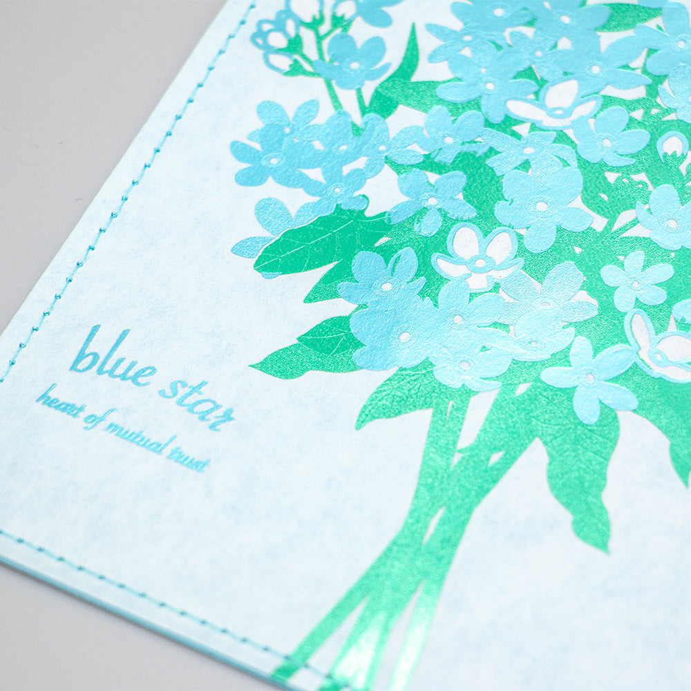 Hakuoshi Botanical ブックカバー 「ブルースター」