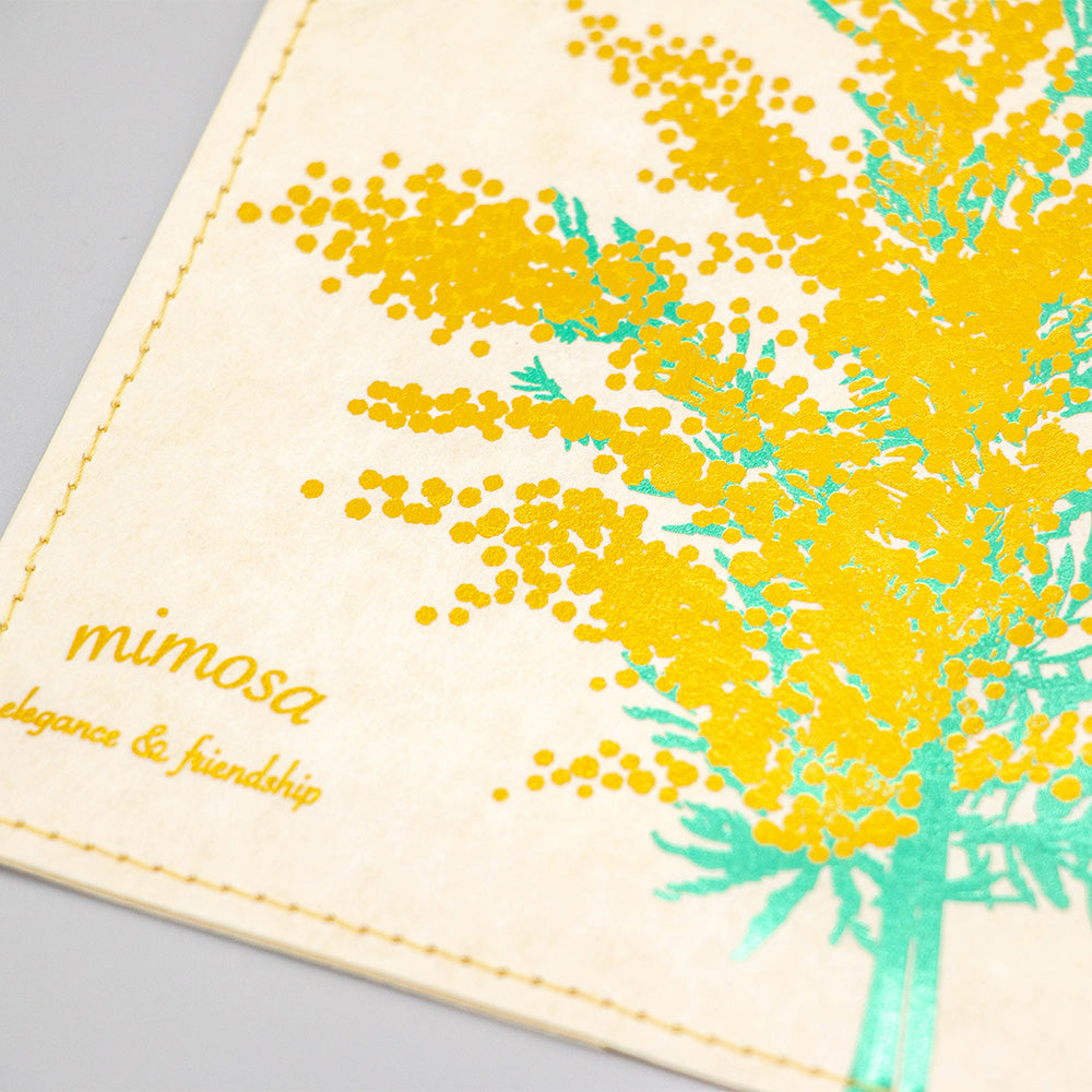 Hakuoshi Botanical ブックカバー 「ミモザ」