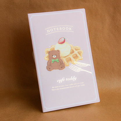 cafe teddy A5スリムノート 「ワッフル」