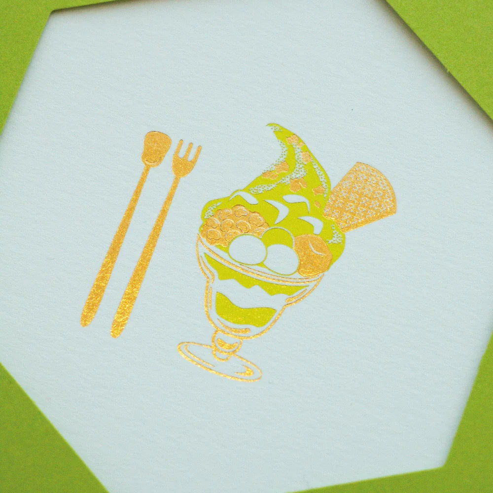 ROKKAKU CARD ごほうびスイーツ 「抹茶パフェ」