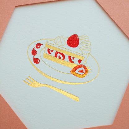 ROKKAKU CARD ごほうびスイーツ 「ショートケーキ」